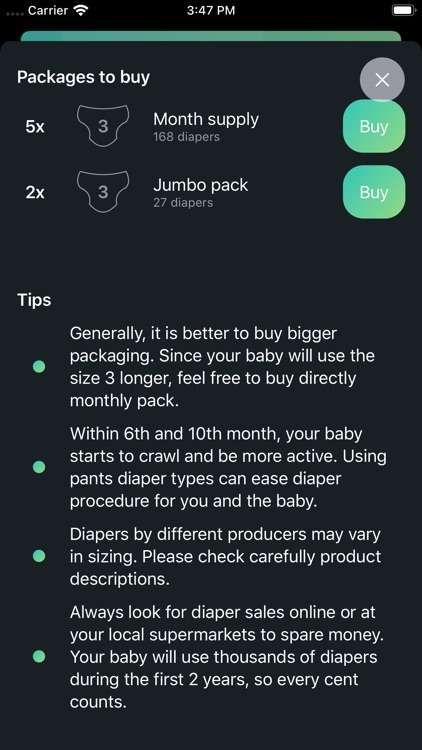 Diaper Calc