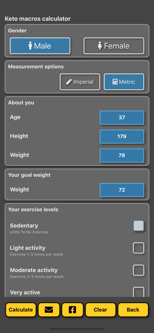 Keto Macro Calculator(圖4)-速報App