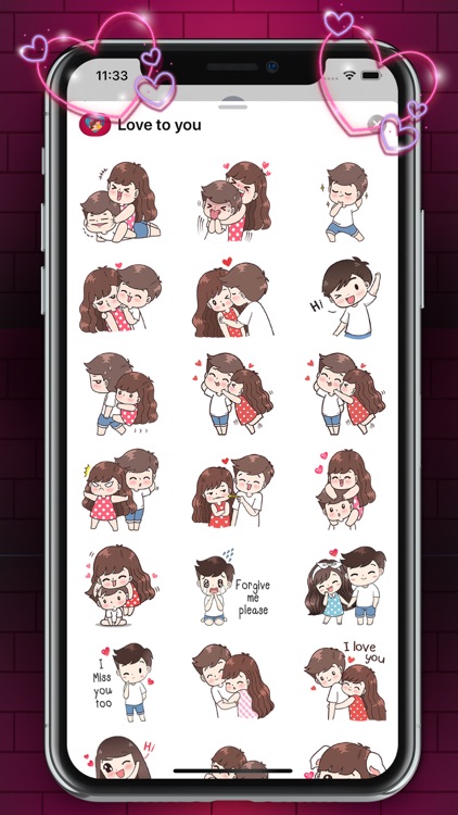 Animated Love Stickers Packs