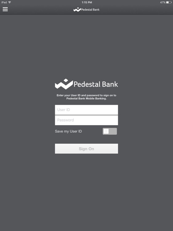 Pedestal Bank for Tablet