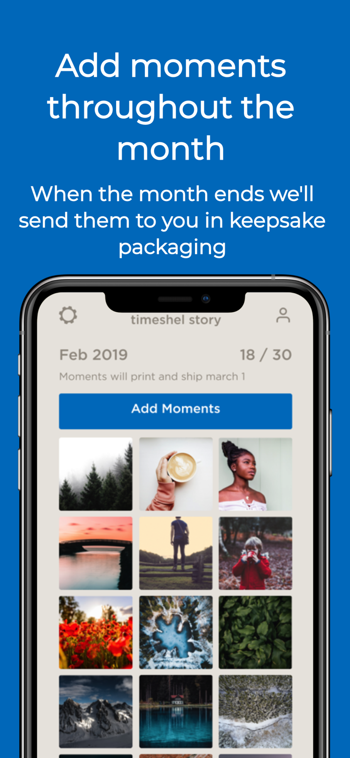 timeshel- monthly photo prints