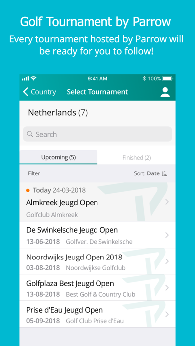 How to cancel & delete Parrow - Live Golf Scoring from iphone & ipad 1