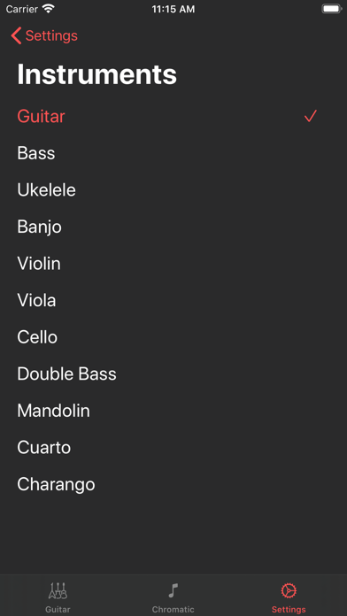 TuneIt: Multi Instrument Tuner screenshot 4