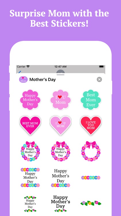 Happy Mothers Day Stickers!