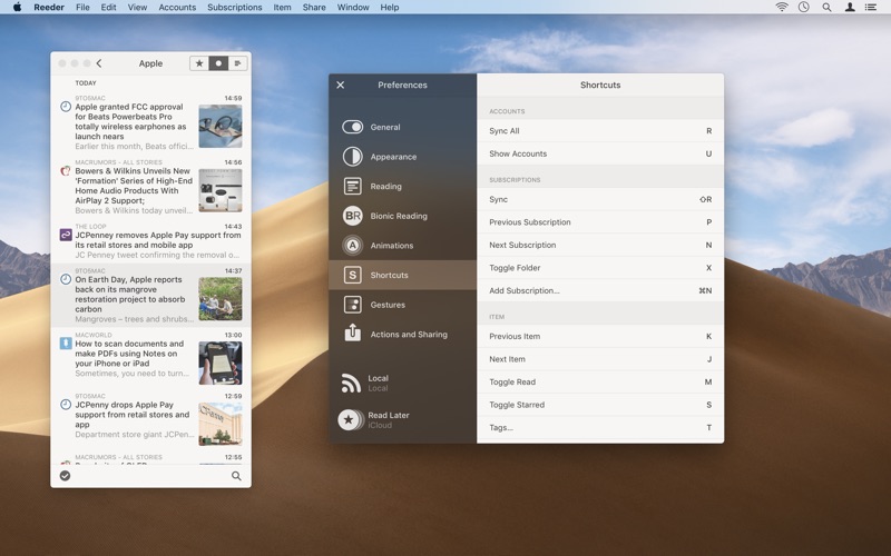 Reeder 4 screenshot1