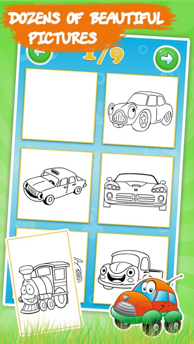 Best coloring book: Cars screenshot 2