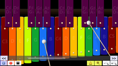 截图iphone virtual xylophone application for ipod