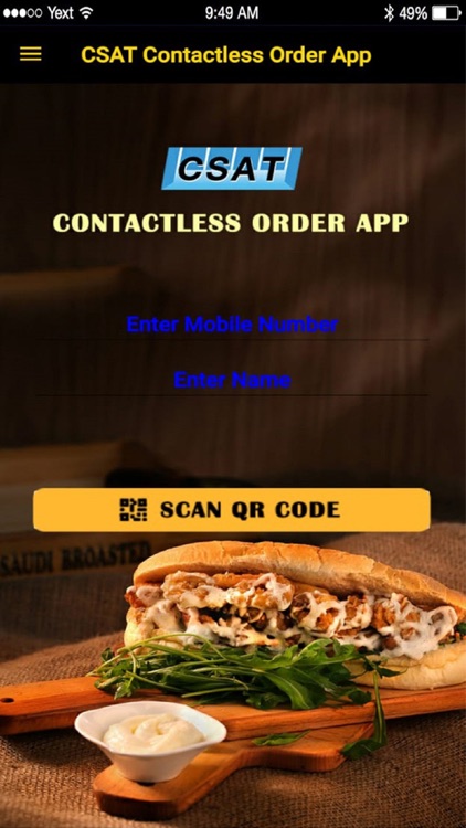 CSAT ContactLess Order App