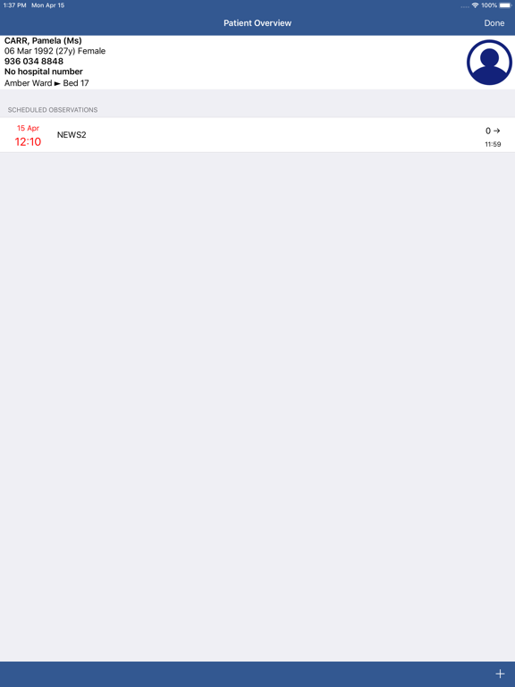 Screenshot #6 pour SystmOne eObs Training