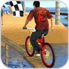 BMX Cycles Driving Beach