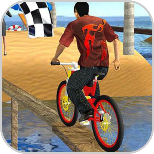 BMX Cycles Driving Beach