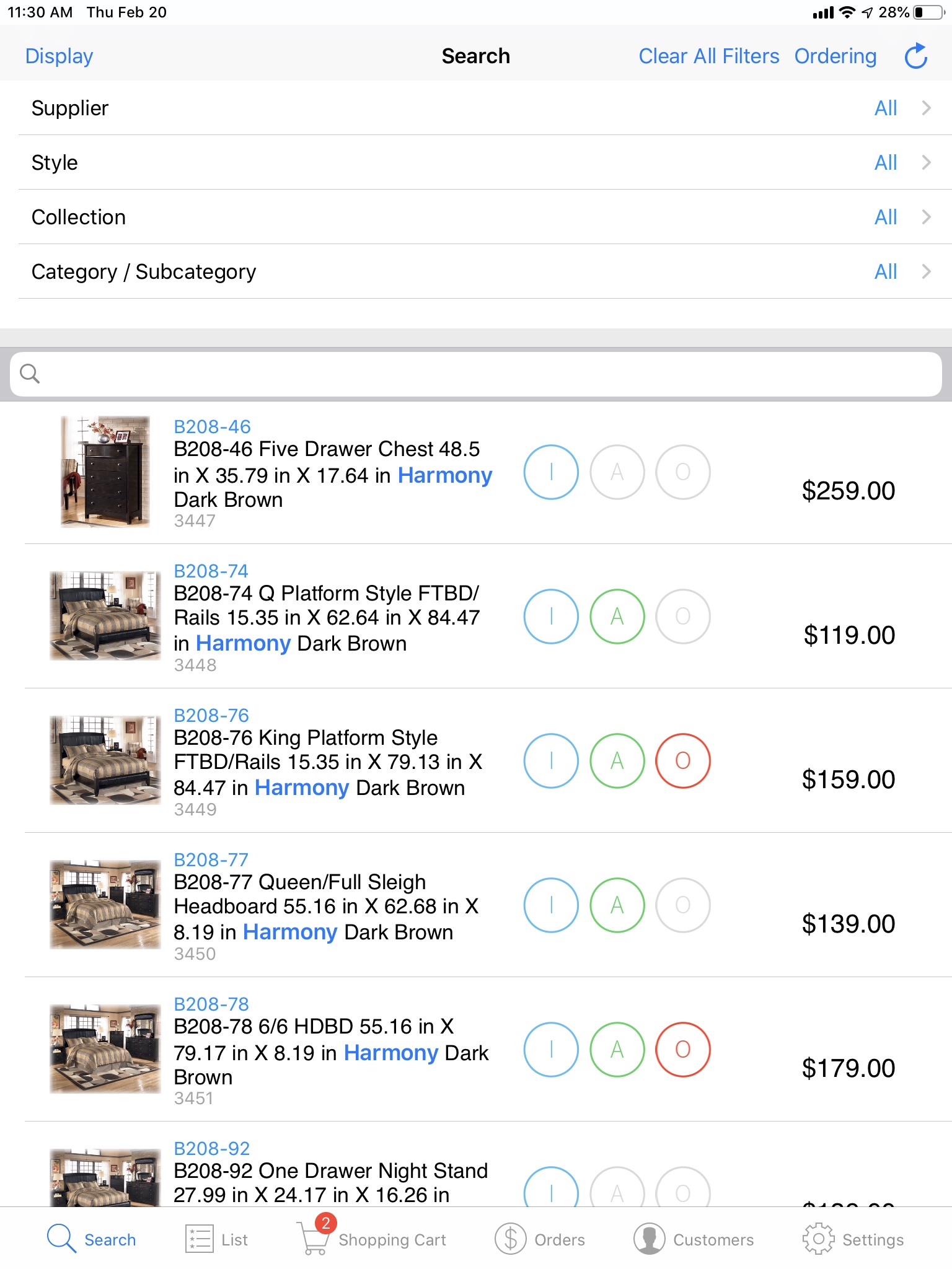 iFurniture POS screenshot 3