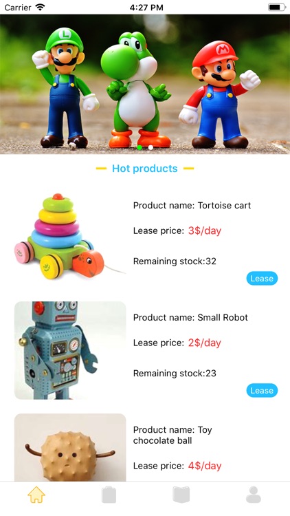 Toy rental