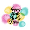 Watercolor New Year Greetings