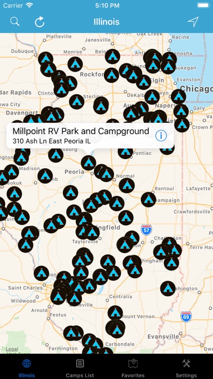 Illinois – Camps & RV Parks