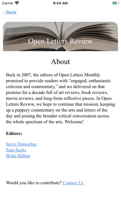 Open Letters Review