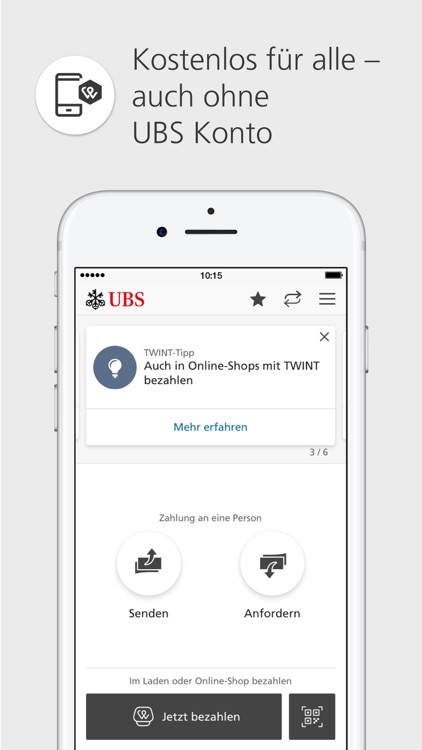 UBS TWINT: Mobile Payment App screenshot-0
