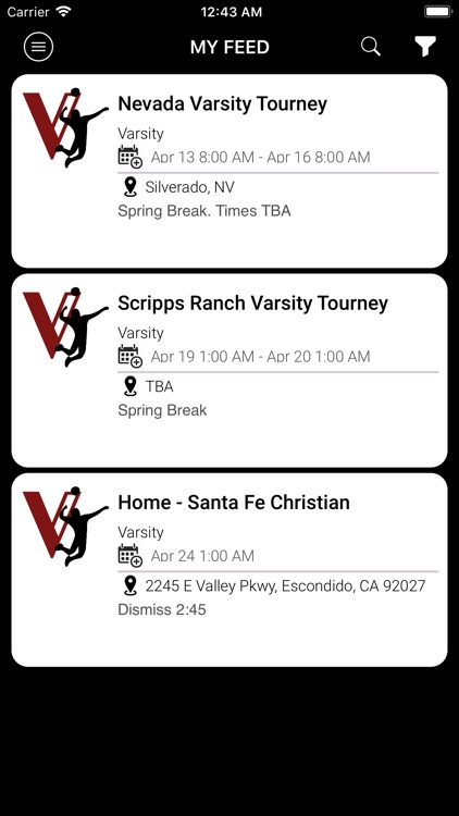 CAHS VBall