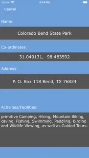texas state parks! iphone screenshot 2