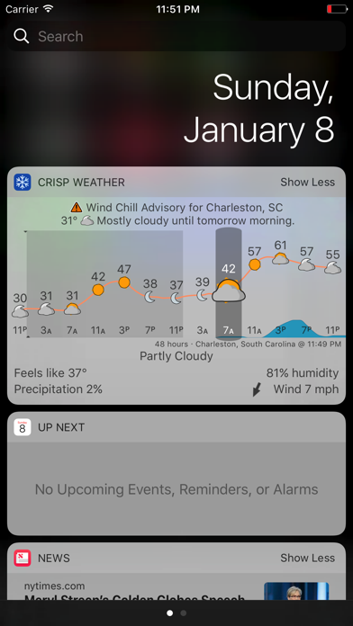 Crisp Weather Widget screenshot1