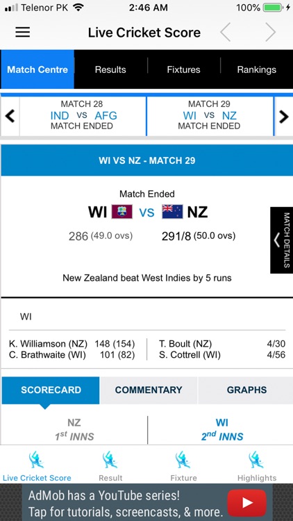 Live Score Cricket