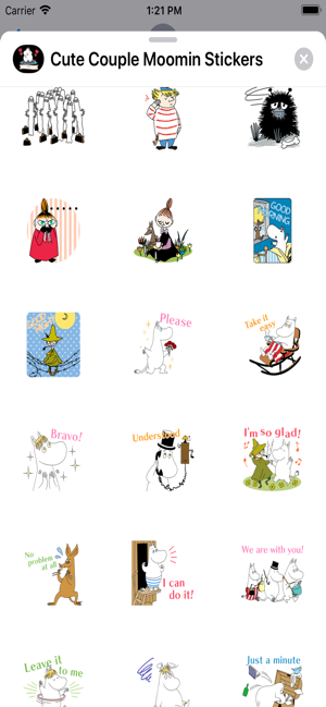 Cute Couple Moomin Stickers(圖5)-速報App