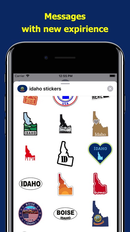 Idaho emojis - USA stickers