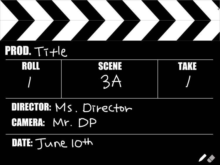 Writable Film Slate