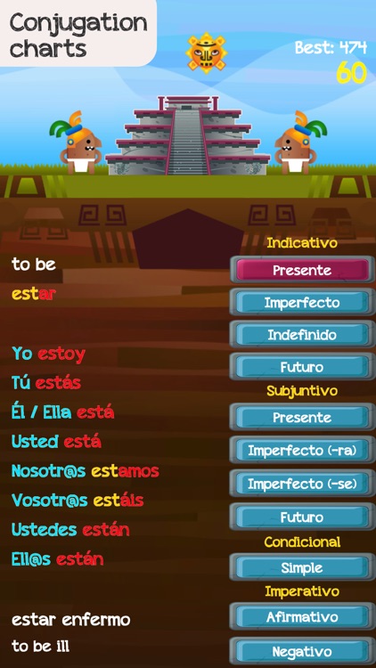 Verb Challenge Spanish