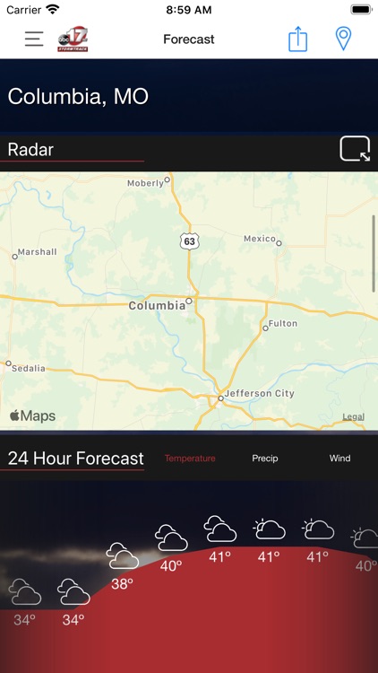 KMIZ Wx screenshot-3
