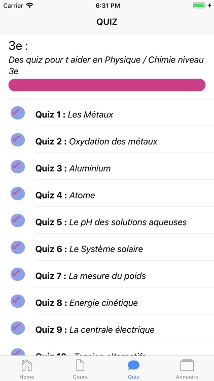 Chimie 3ème screenshot-3