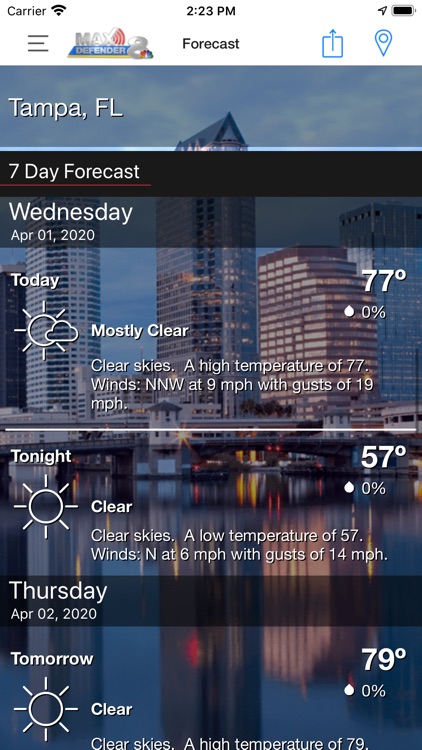 Max Defender 8 Weather App