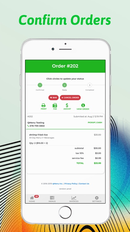 qMenu Food Ordering App