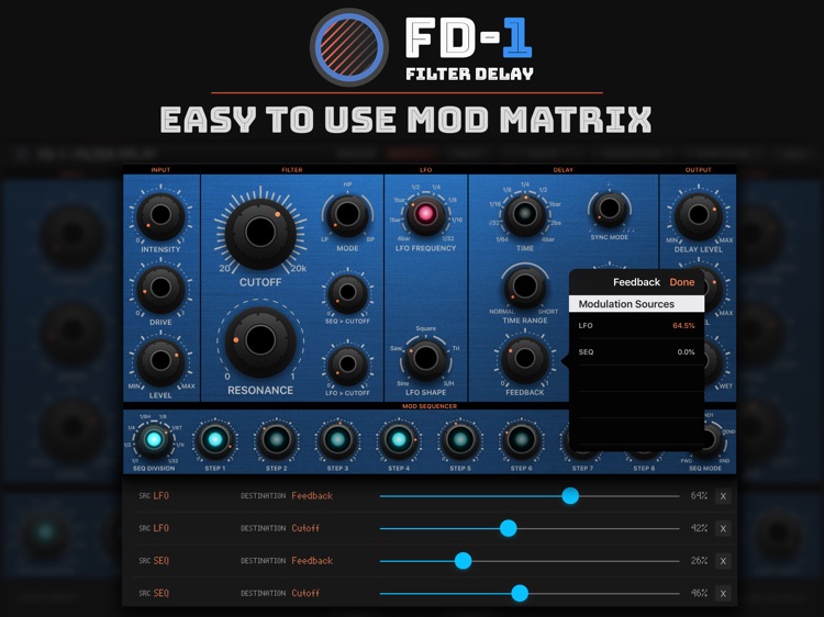 FD-1 Filter Delay