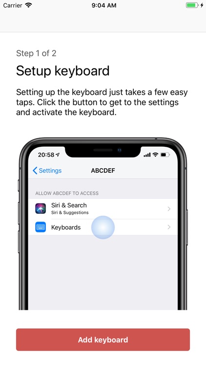 ABCDEF Keyboard