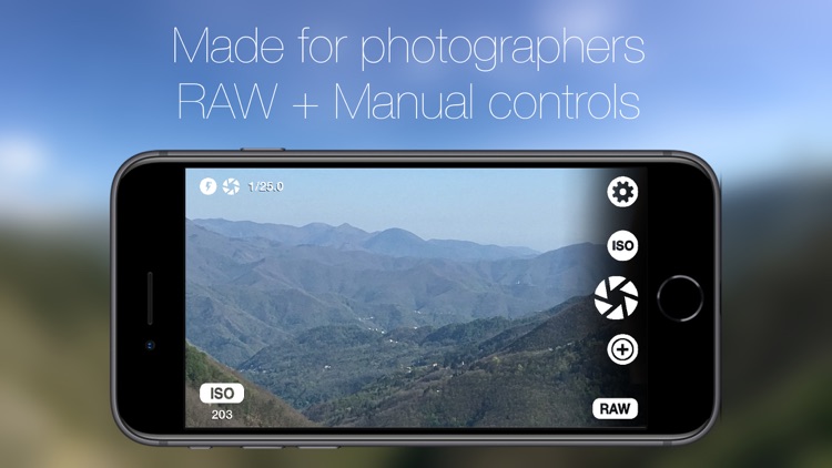 SLR RAW Camera Manual Controls