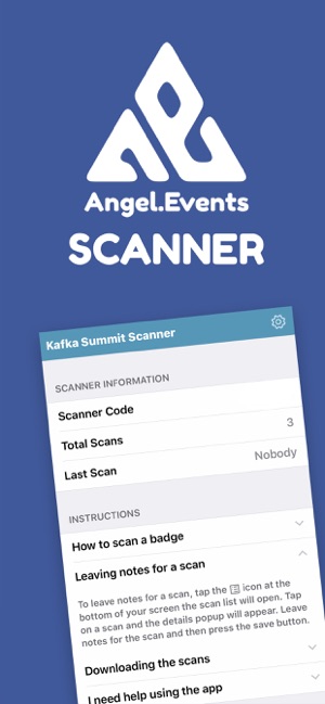 Angel Events - Scanner