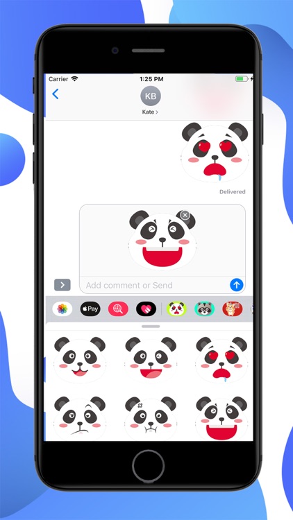 Panda Cartoon Stickers