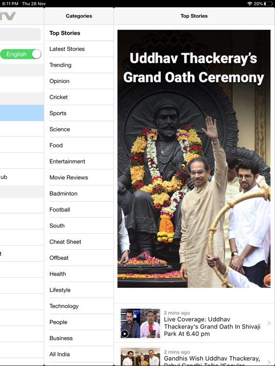 NDTV for iPad