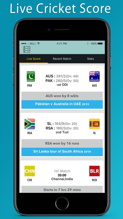 Ipl t20 best sale live match app