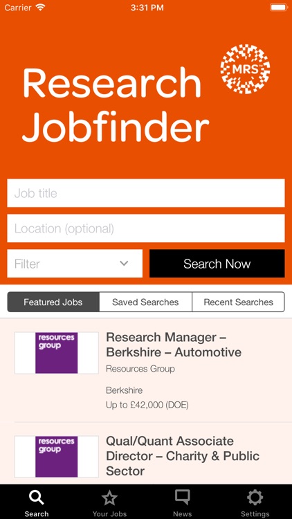 Research Jobfinder