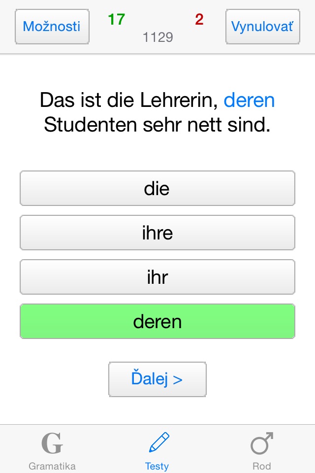 Nemecká gramatika screenshot 4