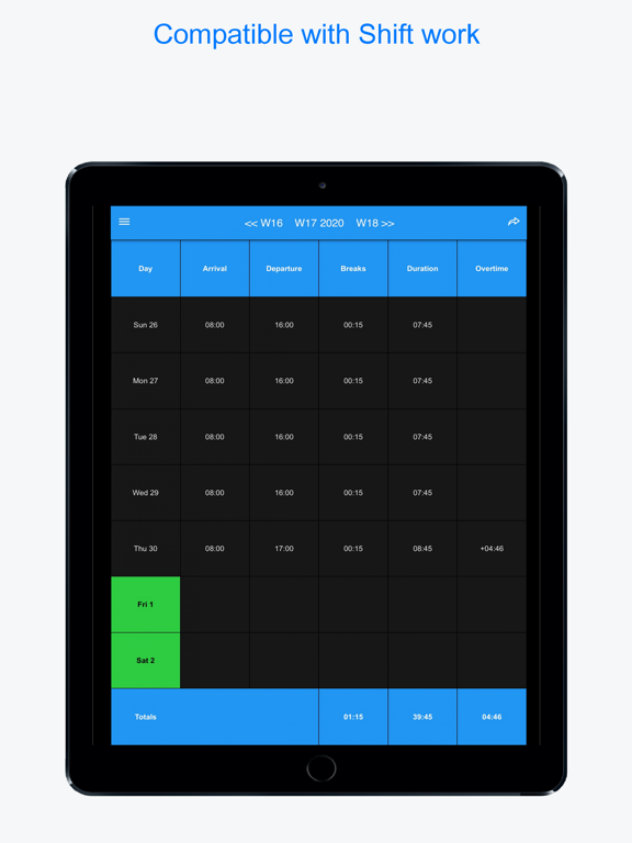 Planningify : Work timesheet screenshot 2