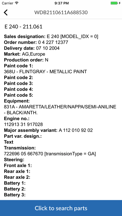 Mercedes-Benz Parts Screenshot 2