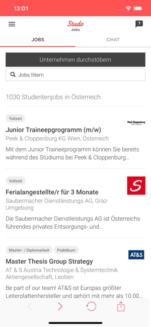 Studo Jobs - Studenten Job App