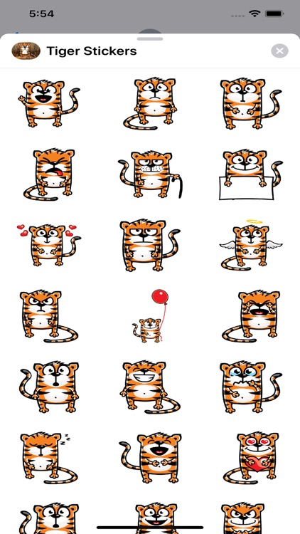 Tiger Emojis Stickers