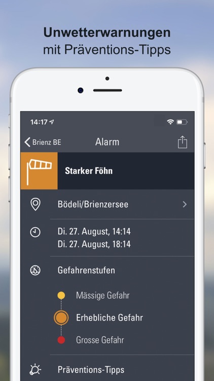 Wettervorhersagen Schweiz screenshot-3