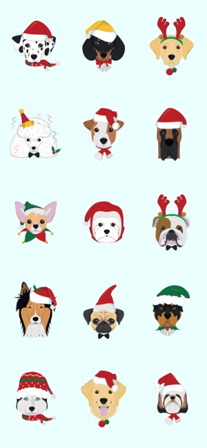 Christmas Pug Stickers Emojis(圖2)-速報App