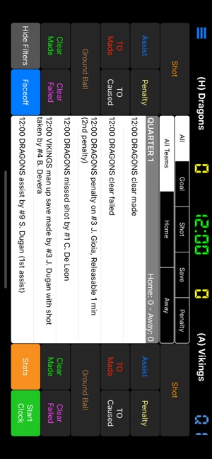 Lacrosse Scorebook + Stats(圖1)-速報App