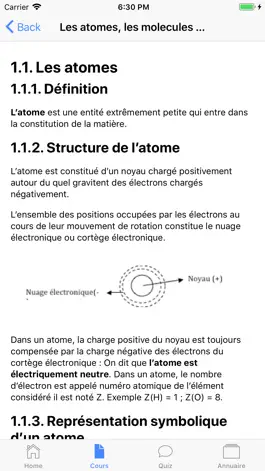 Game screenshot Chimie 3ème apk